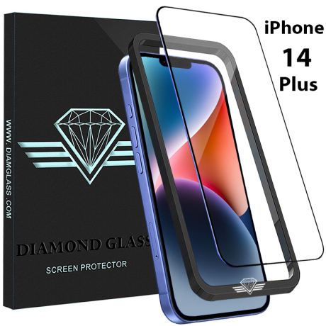 Verre trempé pour iPhone 14 Plus - Film de Protection d'écran Diamond Glass - Ceramic