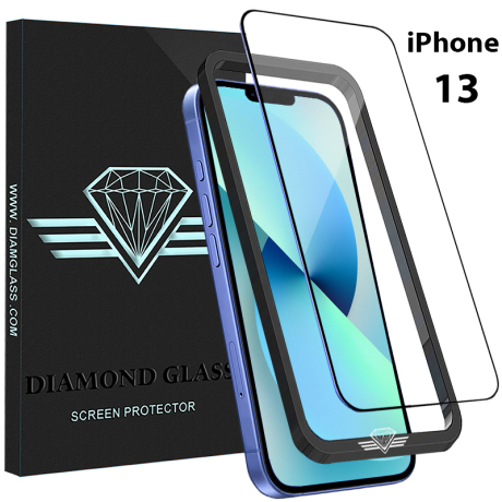 Verre trempé pour iPhone 13 - Film de Protection d'écran Diamond Glass.