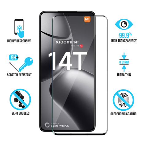 Protection écran Xiaomi 14 T - Film en verre trempé Diamond Glass.