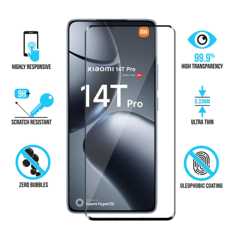 Protection écran Xiaomi 14 T Pro - Film en verre trempé Diamond Glass.