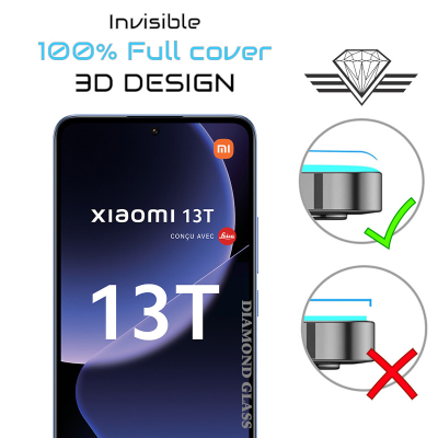 Protection écran Xiaomi 13 T - Film en verre trempé Diamond Glass.