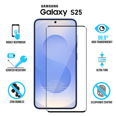 Protection d'écran pour Galaxy S25 - Traitement Ceramic garantie à vie.