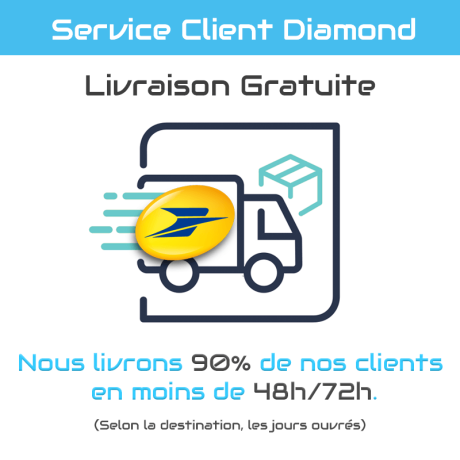 Livraison gratuite depuis la France.