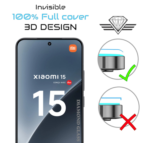 Verre trempé Xiaomi 15 - Protection écran DIAMOND GLASS