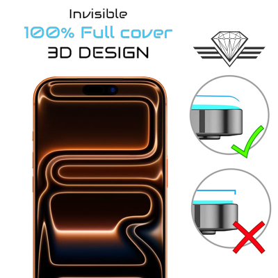 Protège écran en verre pour iPhone 17 Pro - Antichoc - Diamond Glass
