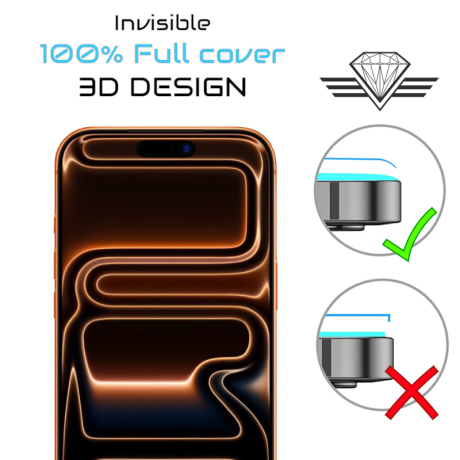 Protège écran en verre pour iPhone 17 Pro - Antichoc - Diamond Glass
