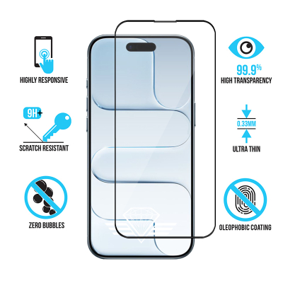 Protège écran en verre pour iPhone 17 AIR - Antichoc - Diamond Glass