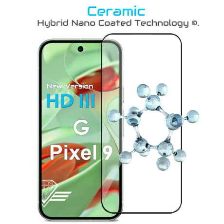 Nouveau traitement Ceramic garantie à vie - Protection écran en verre Google Pixel 9 - Diamond Glass