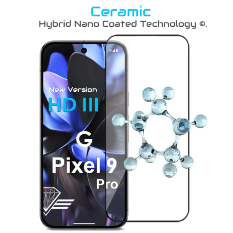 Nouveau traitement Ceramic garantie à vie - Protection écran en verre Google Pixel 9 Pro - Diamond Glass