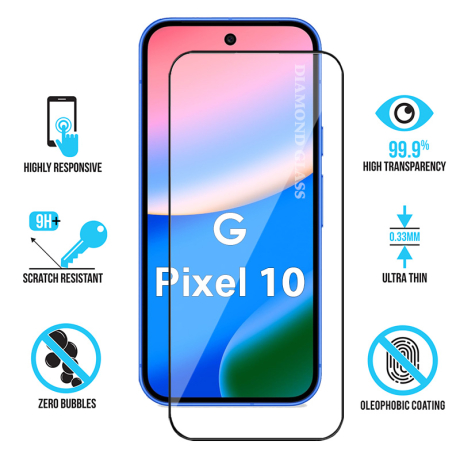 Protège écran en verre pour Google Pixel 10 - Antichoc - Diamond Glass