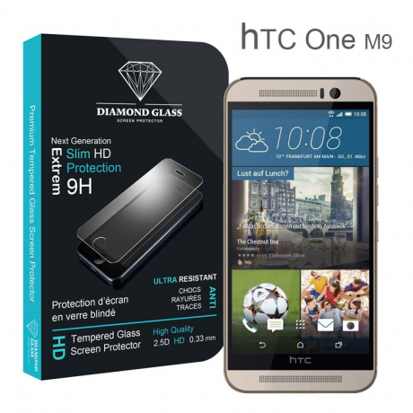 Protection d'écran en verre trempé Diamond Glass HD - HTC One M9