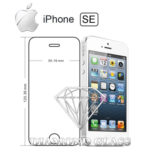 iPhone SE - Protection d'écran en verre trempé DIAMOND HD