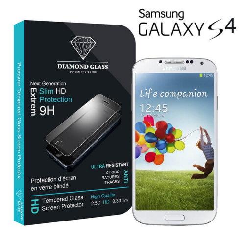 Film protection d'écran en verre trempé - Samsung Galaxy S4
