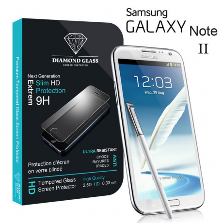 Film protection d'écran en verre trempé Diamond Glass HD - Samsung Galaxy Note 2