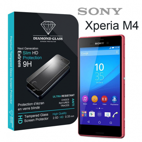 Film protection d'écran en verre trempé - Sony Xperia M4