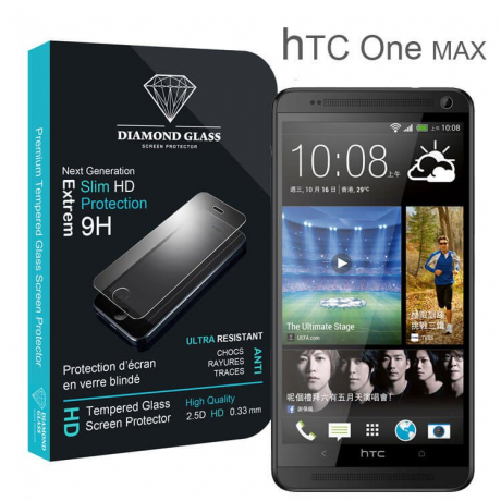 Protection d'écran en verre trempé Diamond Glass HD - HTC One Max