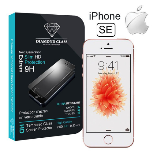 iPhone SE - Protection d'écran en verre trempé DIAMOND HD