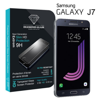 Film protection d'écran en verre trempé Diamond Glass HD - Samsung Galaxy J7