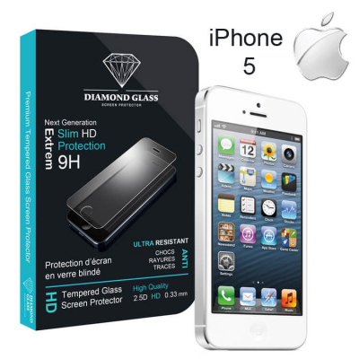 Film protection d'écran en verre trempé - Apple iPhone 5-5S-5C