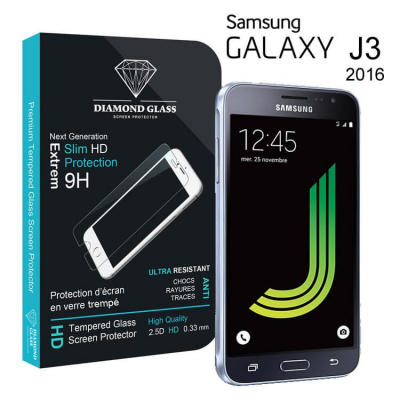 Protection ecran verre trempe - Samsung Galaxy J3 - 2016