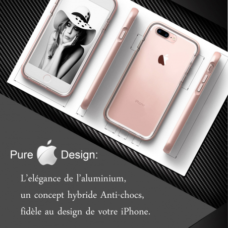 Coque iPhone 7 Plus  Daimond Hybrid Aluminium