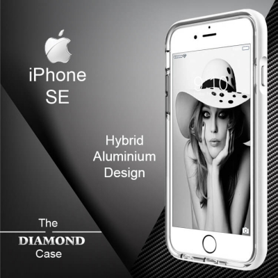 Coque iPhone SE Diamond Hybrid Aluminium