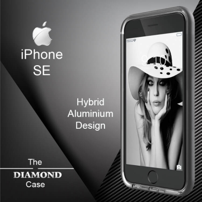 Coque iPhone SE Diamond Hybrid Aluminium