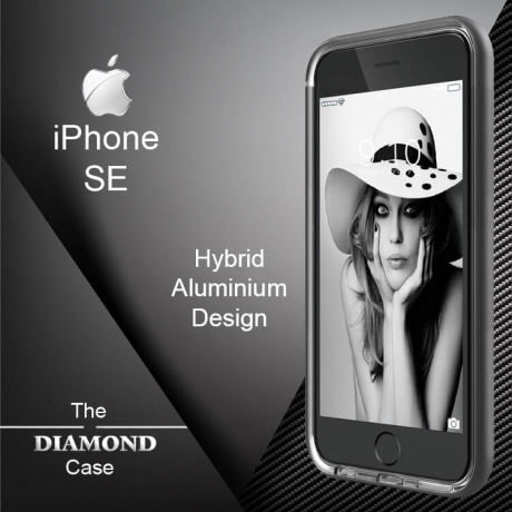 Coque iPhone SE Diamond Hybrid Aluminium