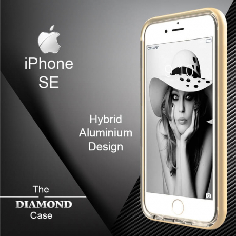 Coque iPhone SE Diamond Hybrid Aluminium