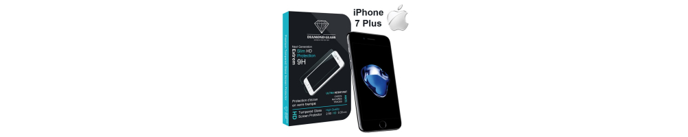 Protection Ecran Verre Trempe iPhone 7 Plus - DIAMOND GLASS HD