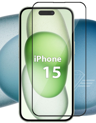 Verre trempé pour iPhone 15 - Protection écran Diamond Glass